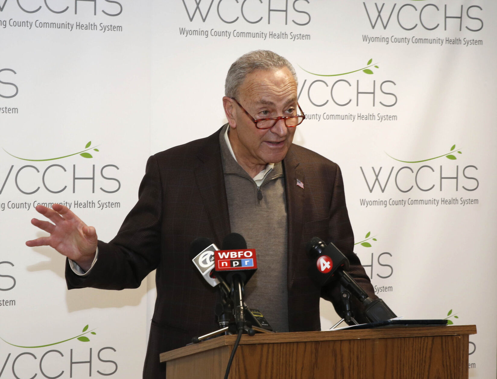 Sen. Charles Schumer at Warsaw, NY (copy)